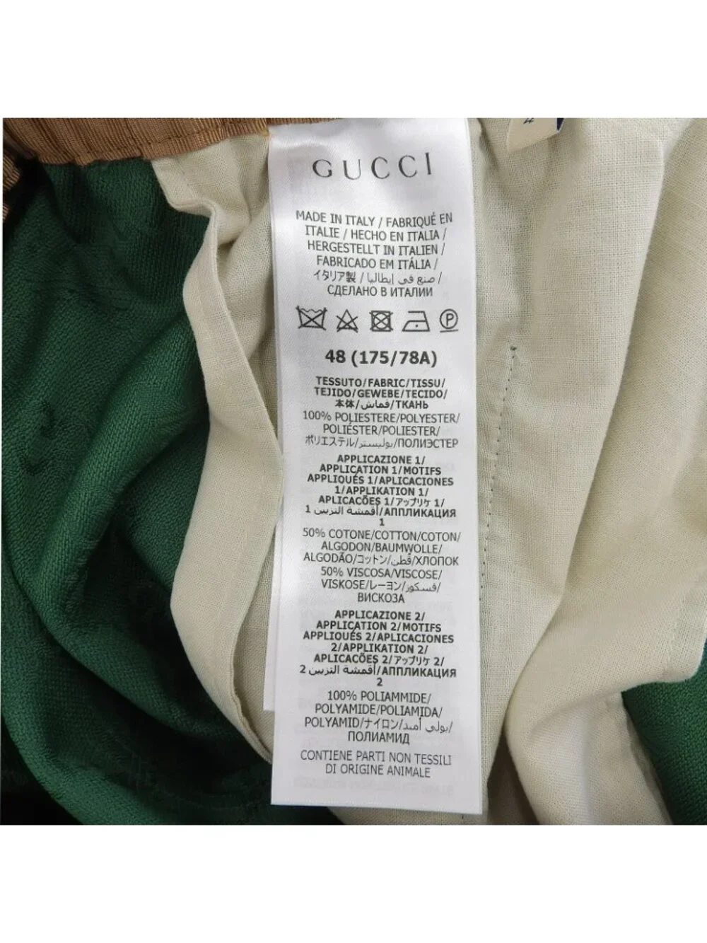 Gucci Adidas GG Logo Sherry Line Three Stripes Track Pants Green